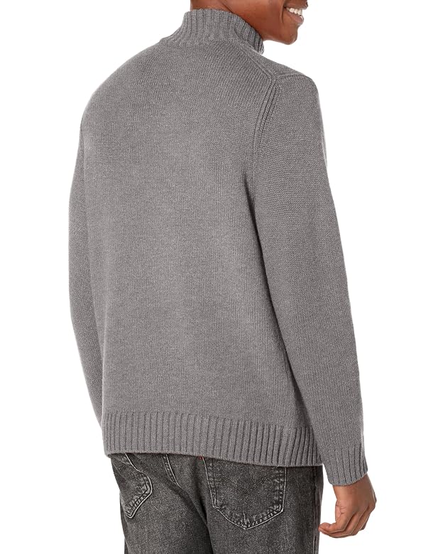 Vince Mens Relaxed QTR Zip, MED H Grey, Small by Vince - Image 2
