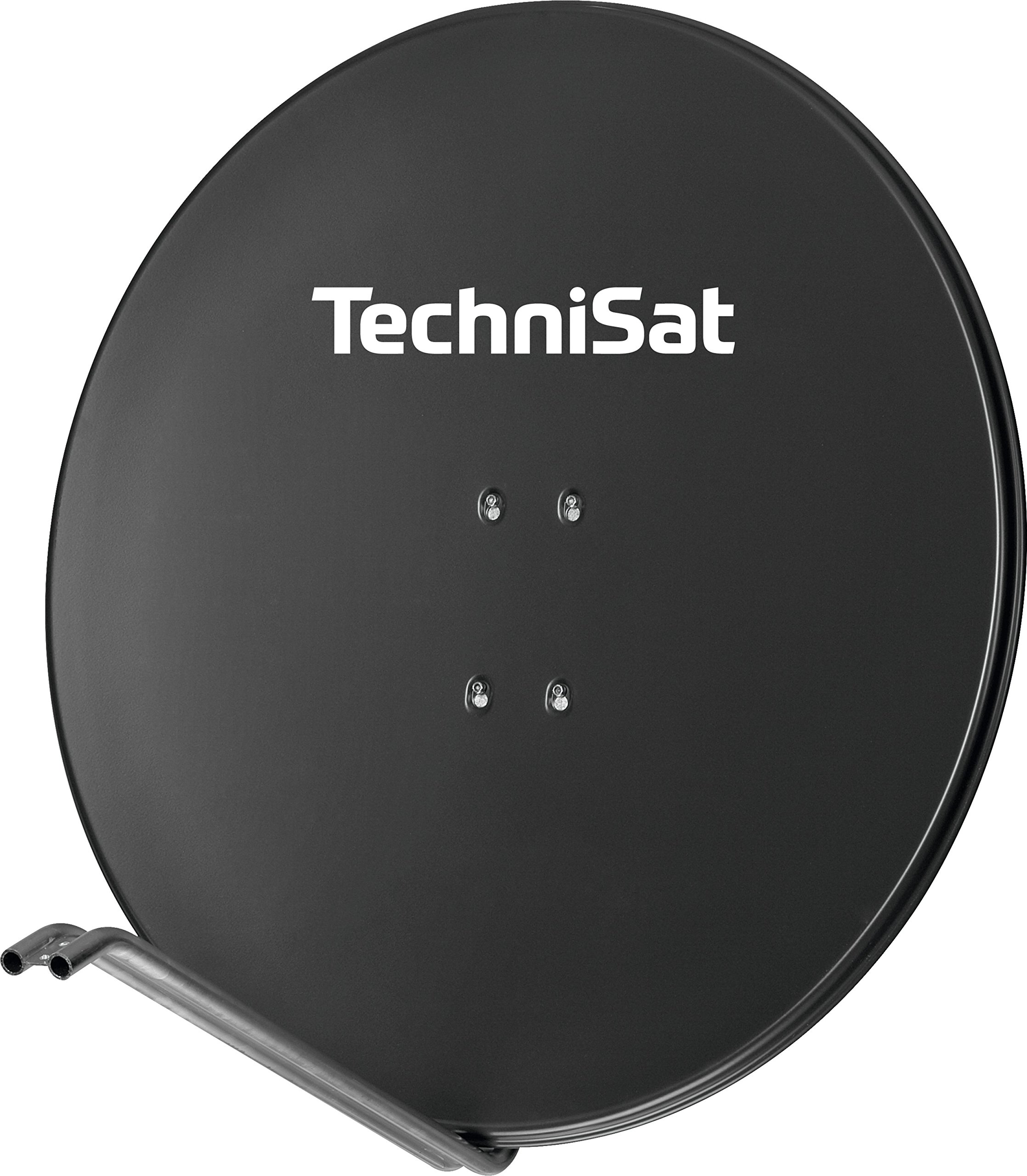 TechniSAT SATMAN 850 PLUS Satellitenschüssel 85 cm Sat Anlage Antenne mit Mast- und AZ/EL-Halterung Grau
