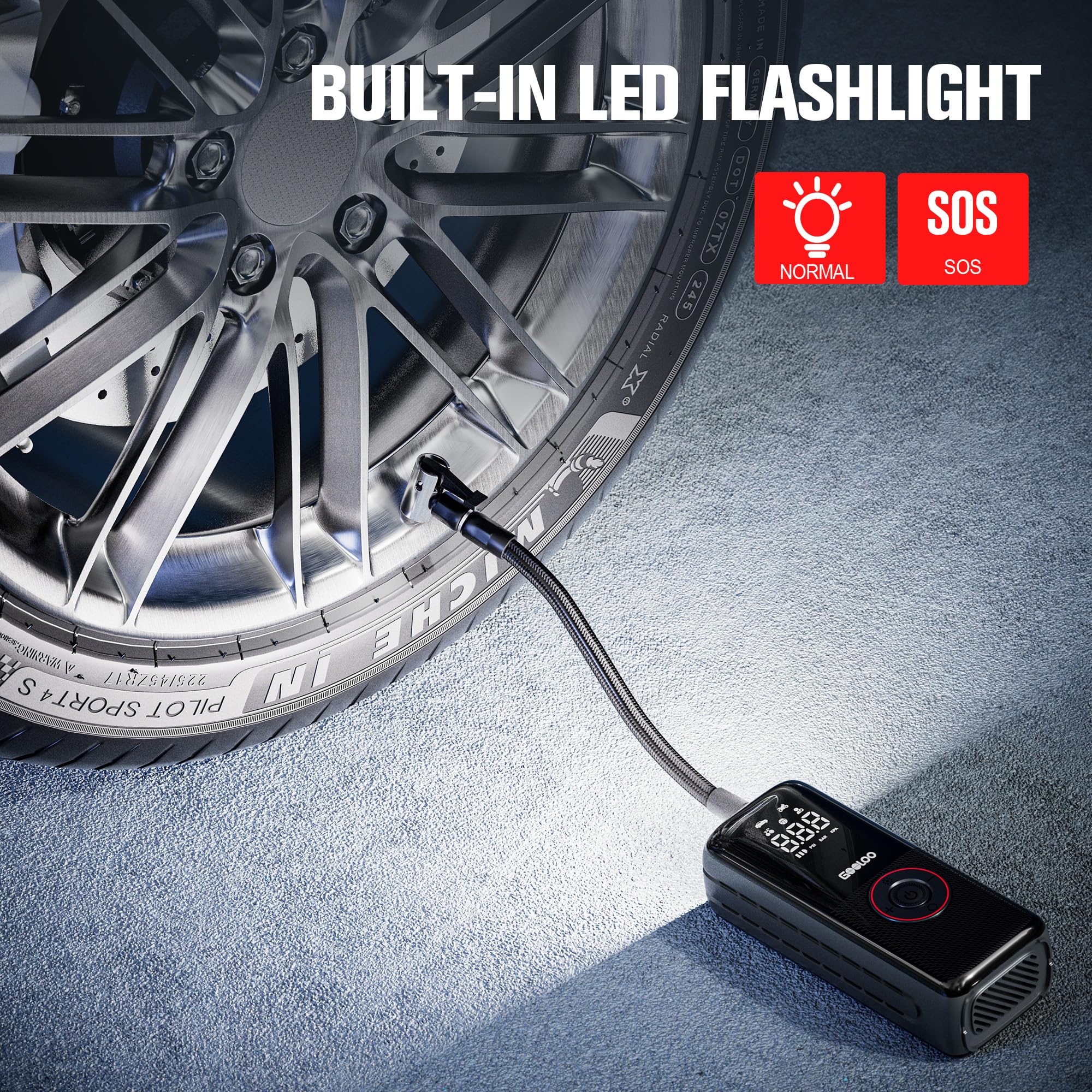 GOOLOO A6 Lite Tire Inflator - Portable & Powerful -6 GOOLOO A6 Lite Tire Inflator - Portable & Powerful -6