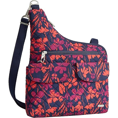 Travelon Anti-Theft Classic Cross-Body Bag, Painted Floral, One Size