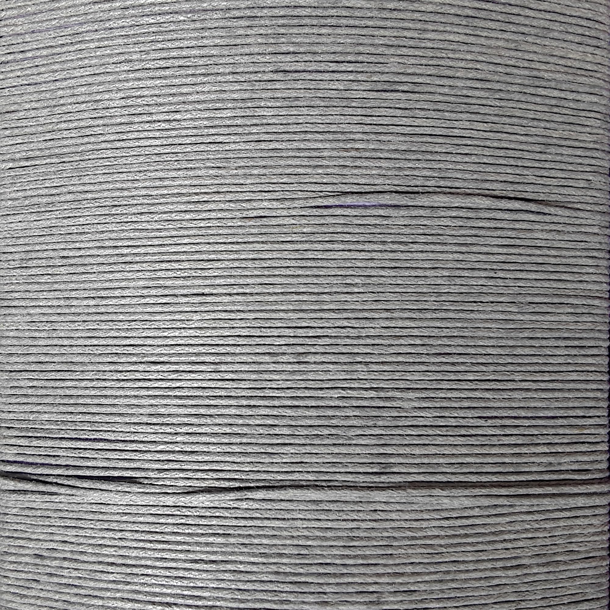 Mart-Mon 3. Lt. Grey Waxed Cotton Cord 1Mm,10M Jewellery Making & Bracelet Necklace Craft (3. Lt. Grey)