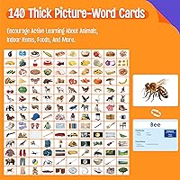 Vista 2 de 140 Tarjetas de imagen con sustantivos, tarjetas didácticas de imágenes, herramienta de desarrollo del habla para el autismo, material didáctico