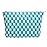 PAZIMIIK Knitted Checkered Makeup Bag Large Zipper Make Up Accessory Pouch for Purse Cosmetic Brush Bag for Travel Essential Lake Blue