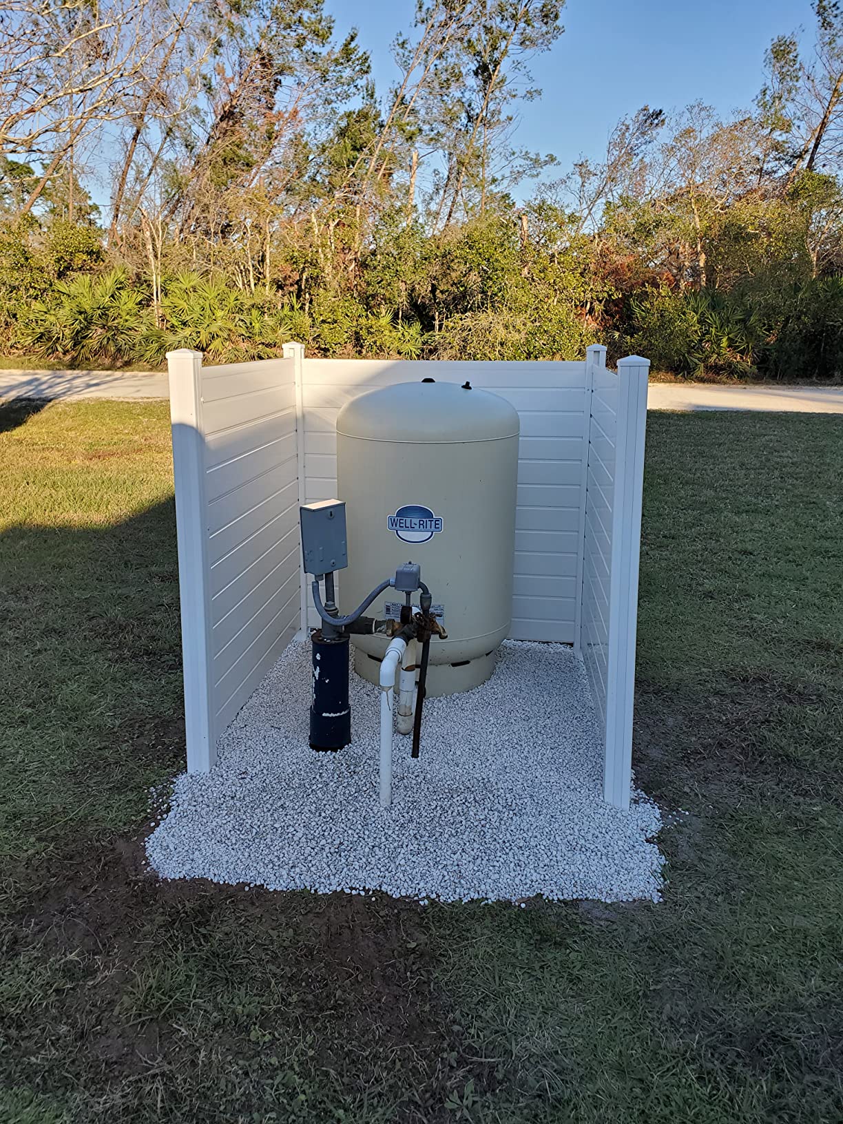 27/mo Finance Caprihom 48"W X 48"H Air Conditioner Fence Vinyl