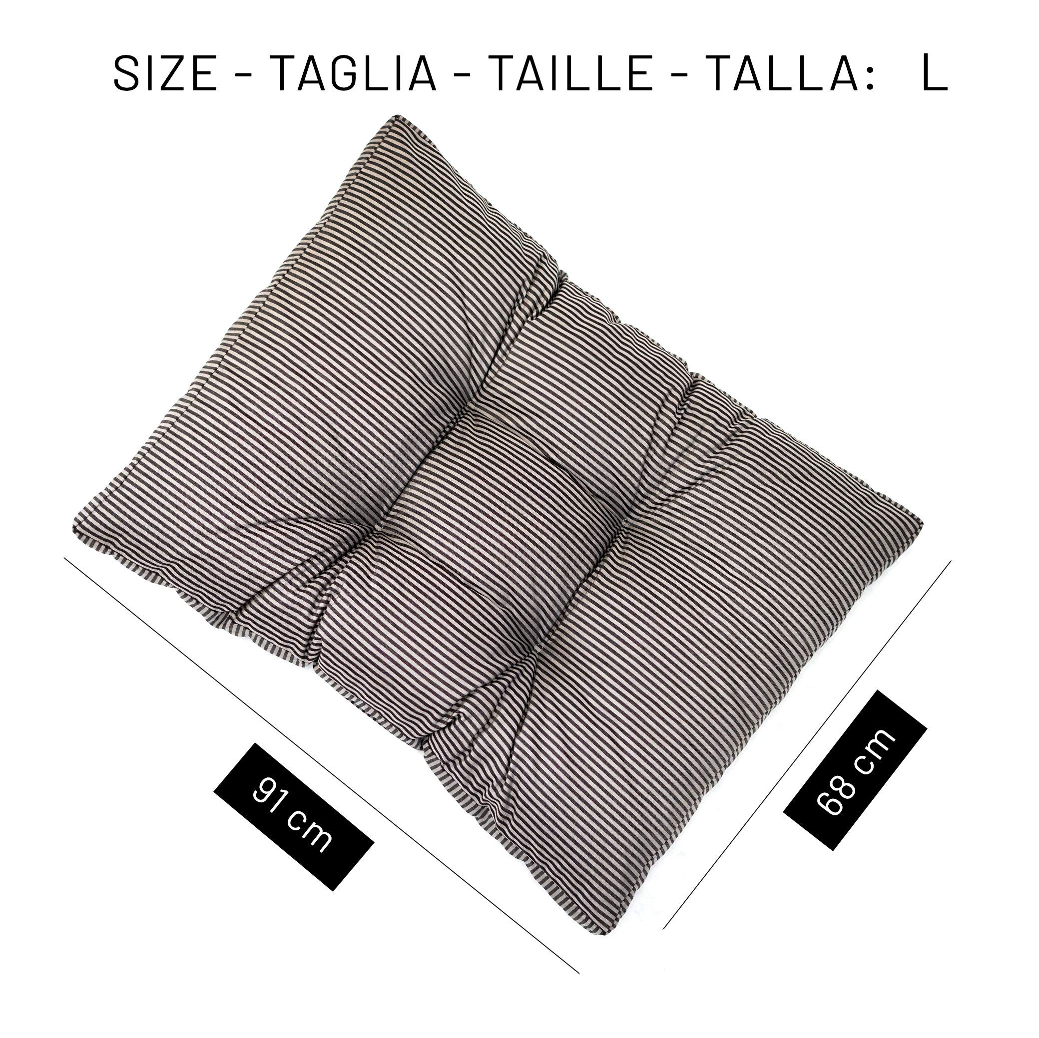 TECNOCUCI Cuscino per cani taglia media, 100% Made in Italy - Cuccia per cani interno - Facilmente lavabile