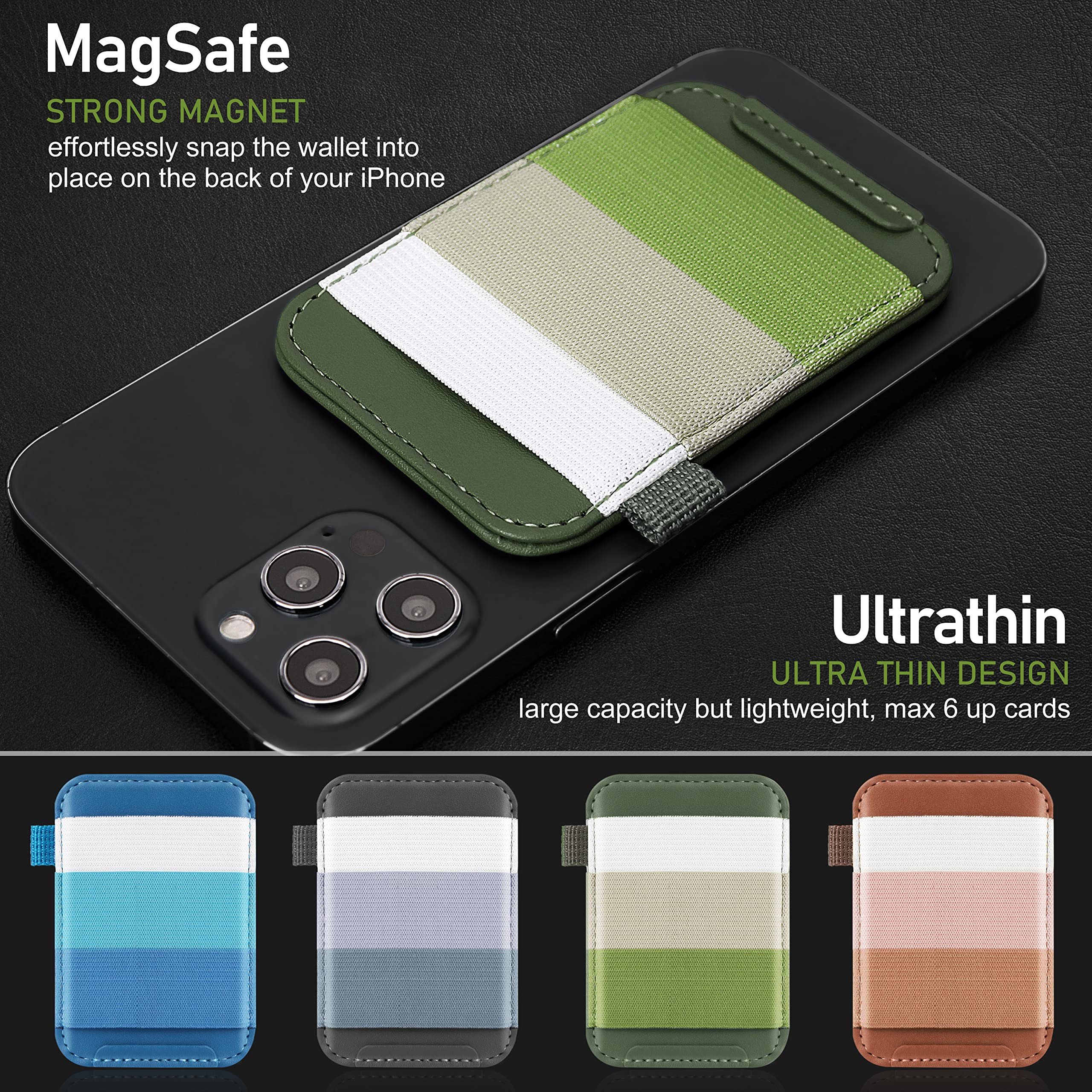 Amazon.co.jp: TopMade 磁気財布 Apple MagSafe用 MagSafeウォレット