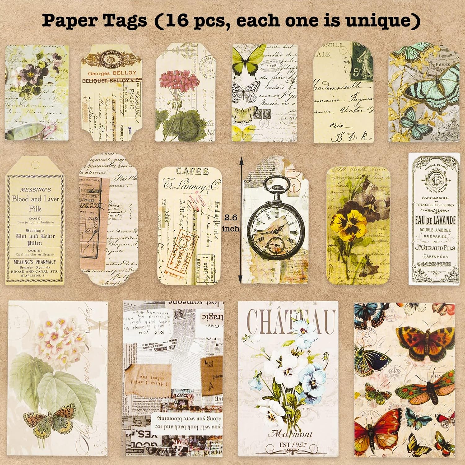 Papel Vintage Para álbumes De Recortes, 150 Hojas De Calcomanías Artísticas, Papel De Manualidades Para Diario De Basura, Kit De Diario Estacionario, Collage De Pared, Decoración Vintage