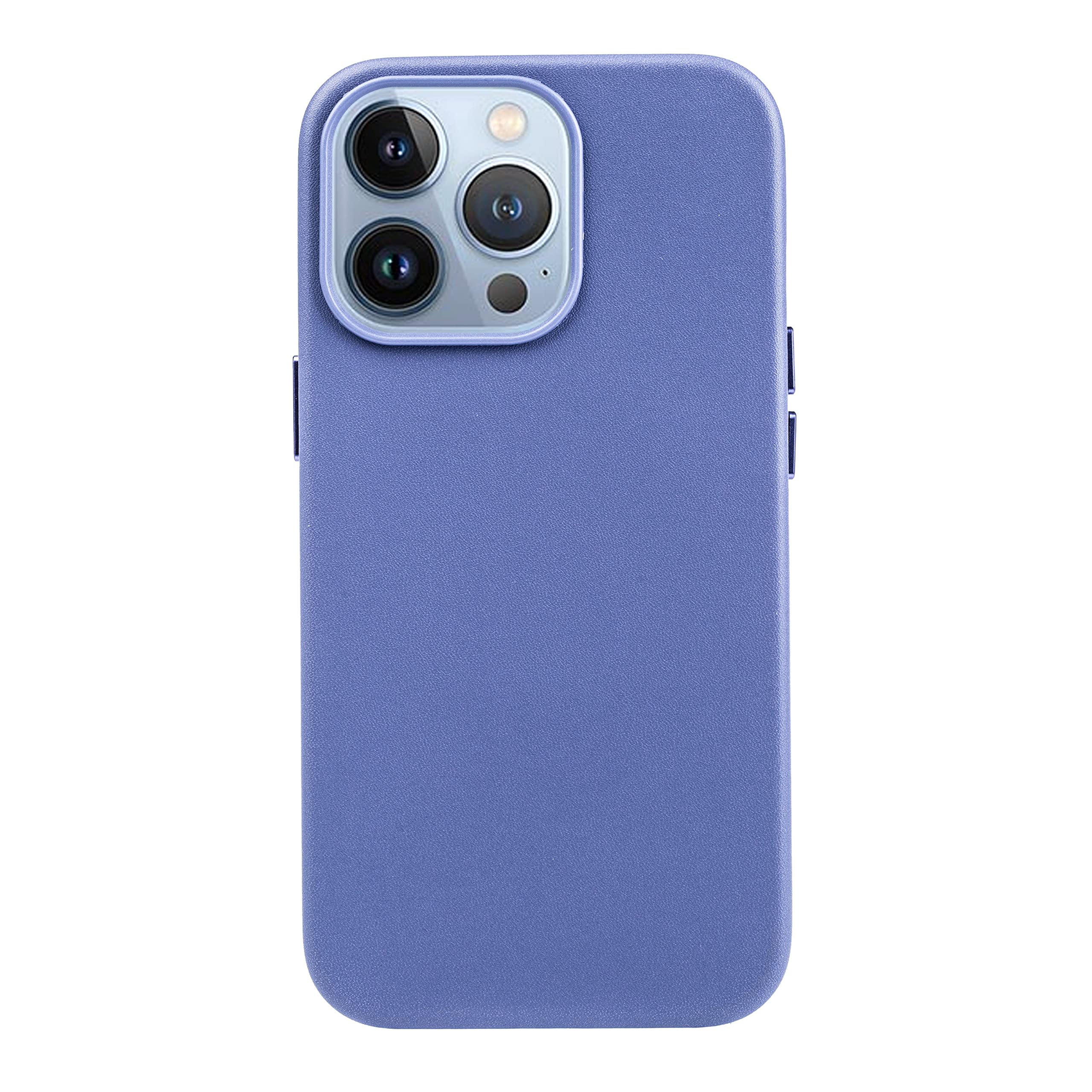 MVYNO Sleek & Secure Leather Case Compatible with iPhone 14 Pro Max | Perfect Compatible with mag Safe Cover for Everyday Use (PU Leather, iPhone 14 Pro Max, Arctic Blue)