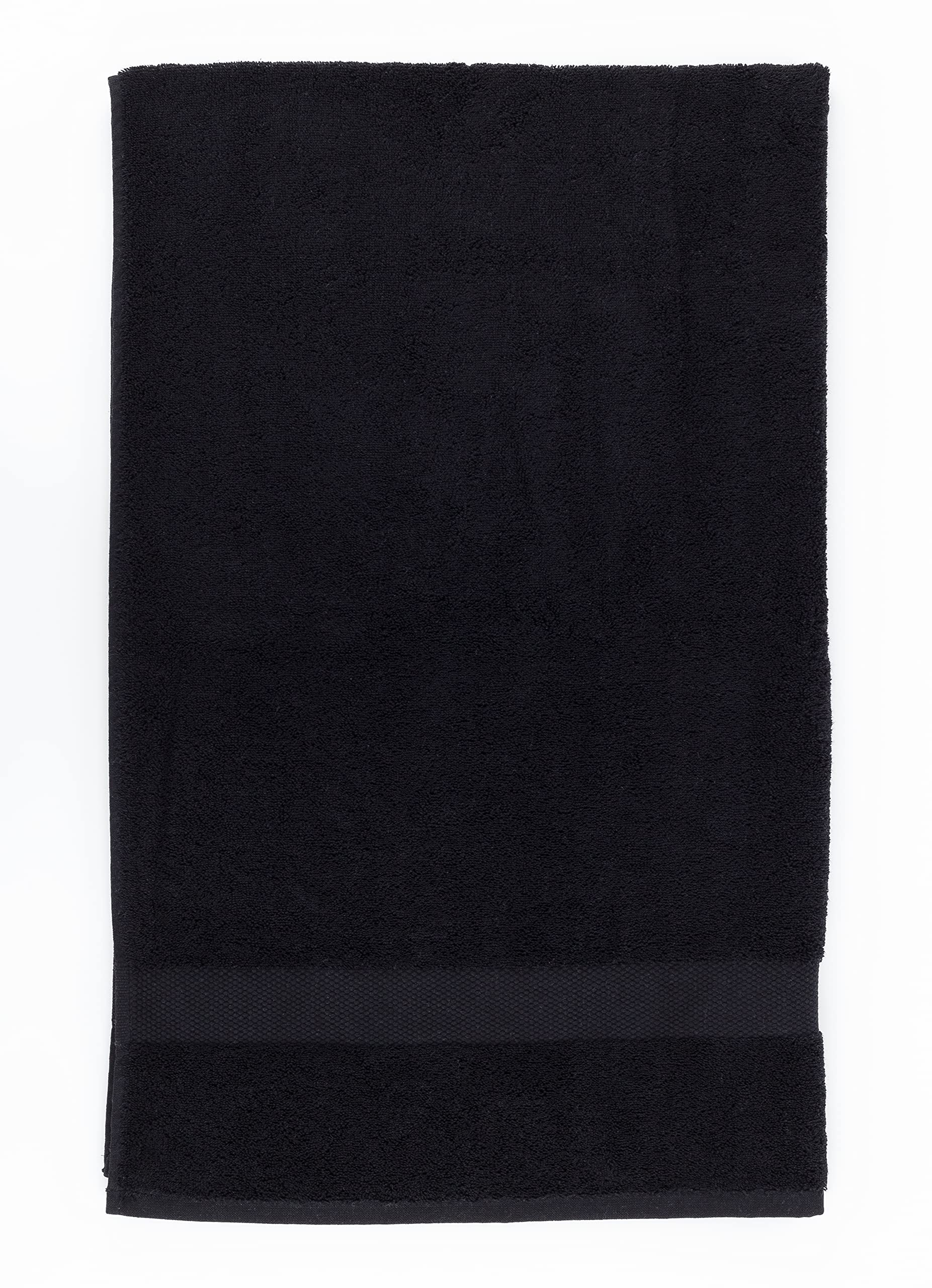 La Maison 100% Egyptian Cotton 600GSM Premium Towels Super Soft Everyday Use Fade Resistant Highly Absorbent Quick Dry Face Hand Bath Sheet (50cm x 85cm Hand Towel, Black)