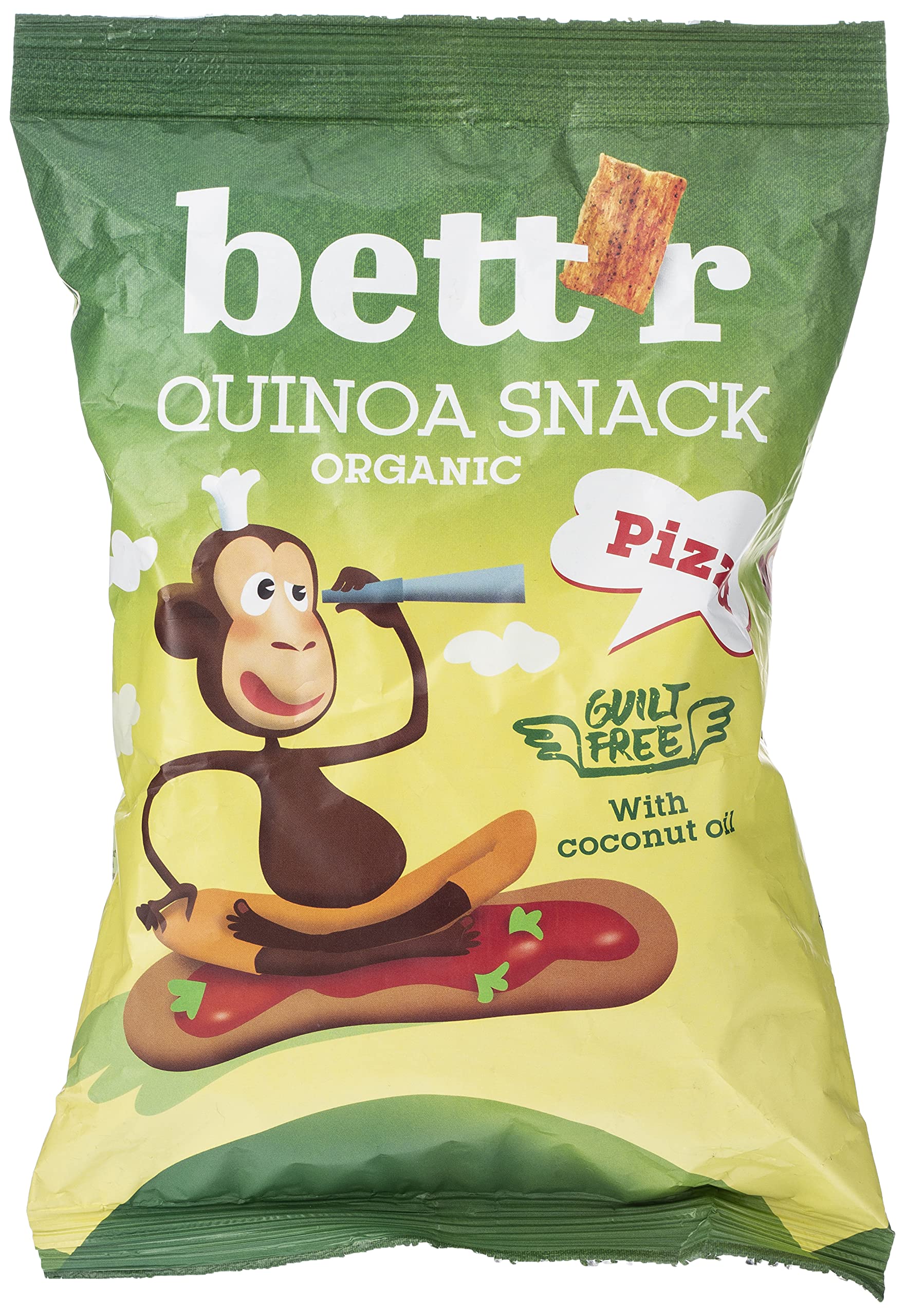 Chrupki z quinoa o smaku pizzy bezglutenowe BIO 50 g Bettr