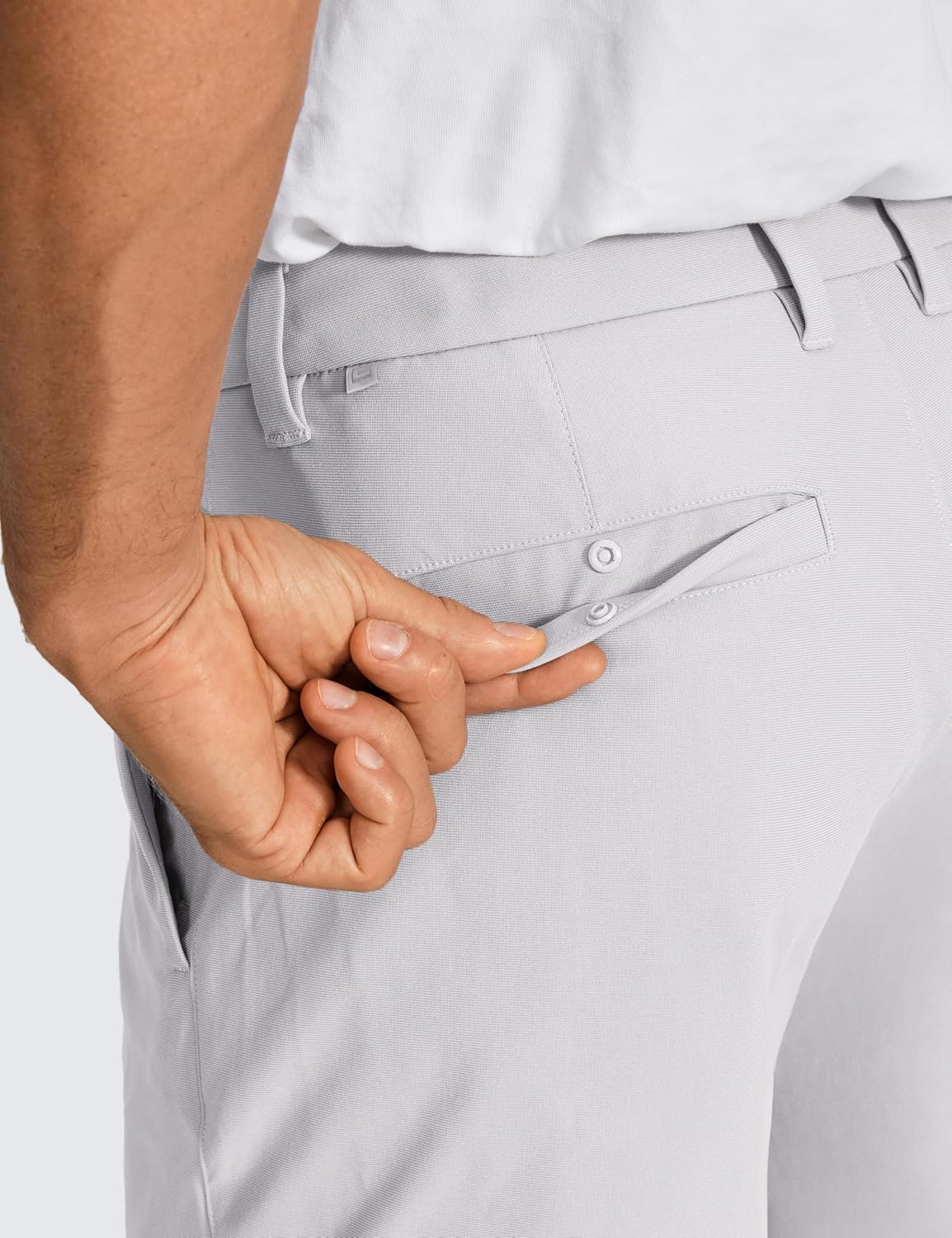 CRZ YOGA Men's All Day Comfy Golf Shorts - 7"/9" Stretch Lightweight Flat Front for Casual Work with Pockets