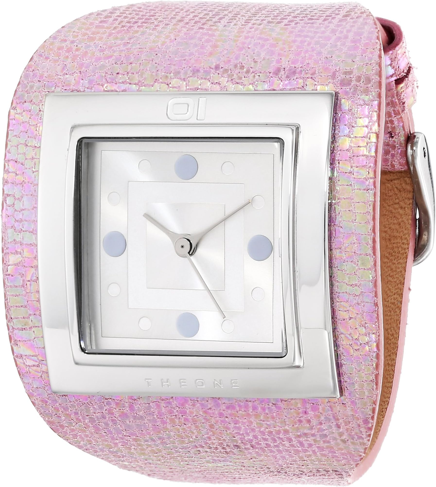 01TheOne Women's AN01M01 Analog Sandwich Black Leather Fashion Watch