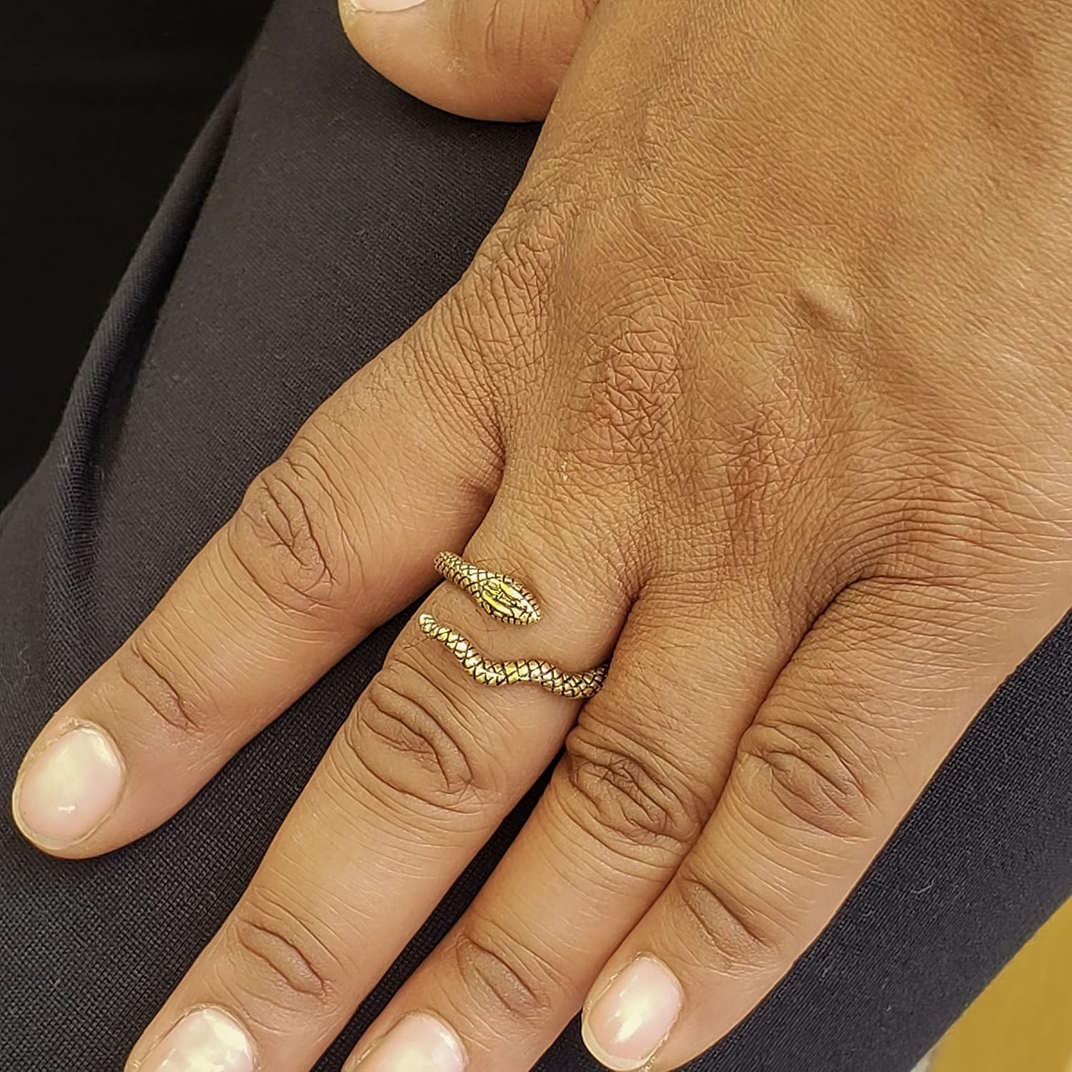 Egyptian Snake Ring - Adjustable