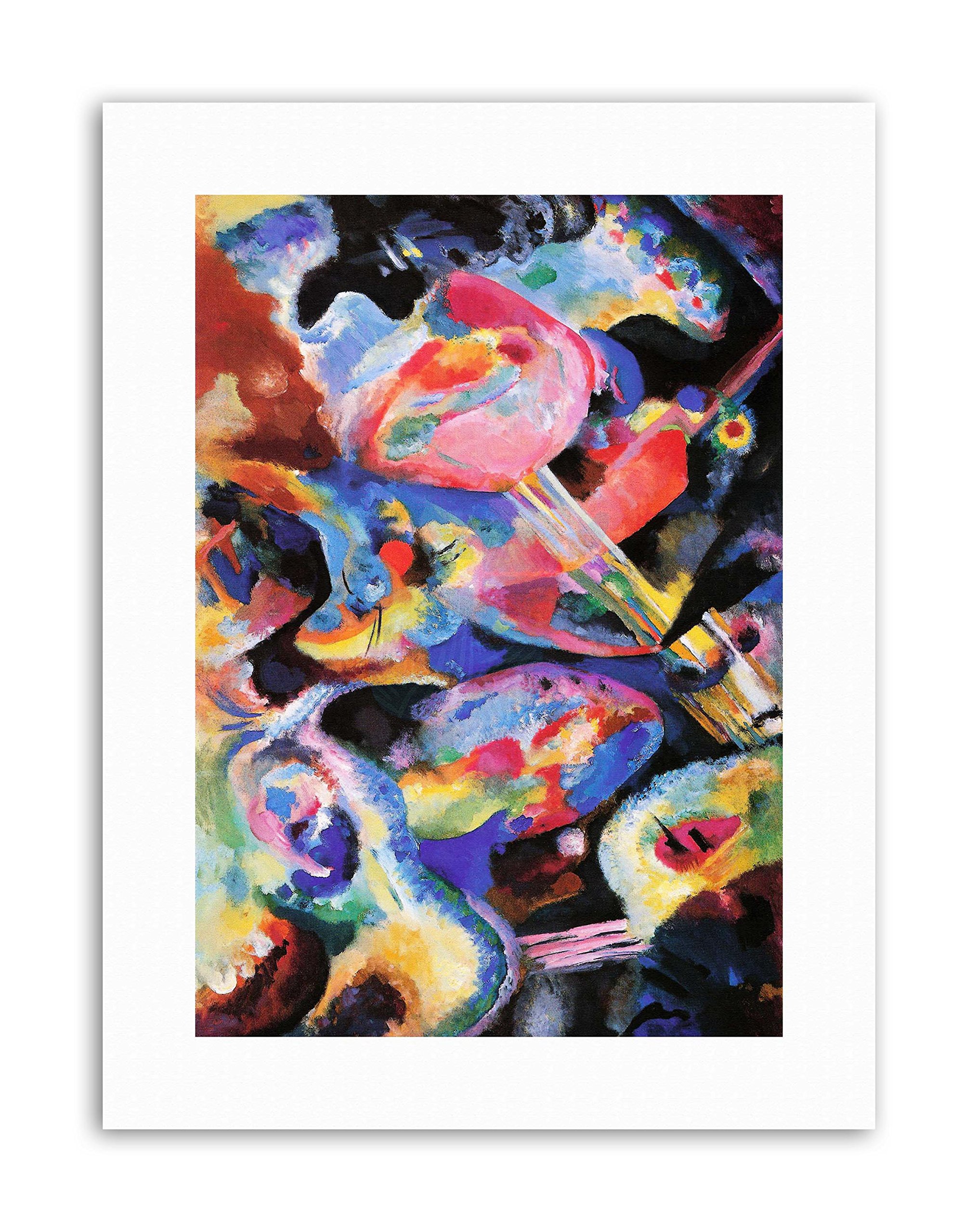 Wee Blue Coo Wassily Kandinsky Russian Abstract Poster Painting Old Master Canvas Art Prints