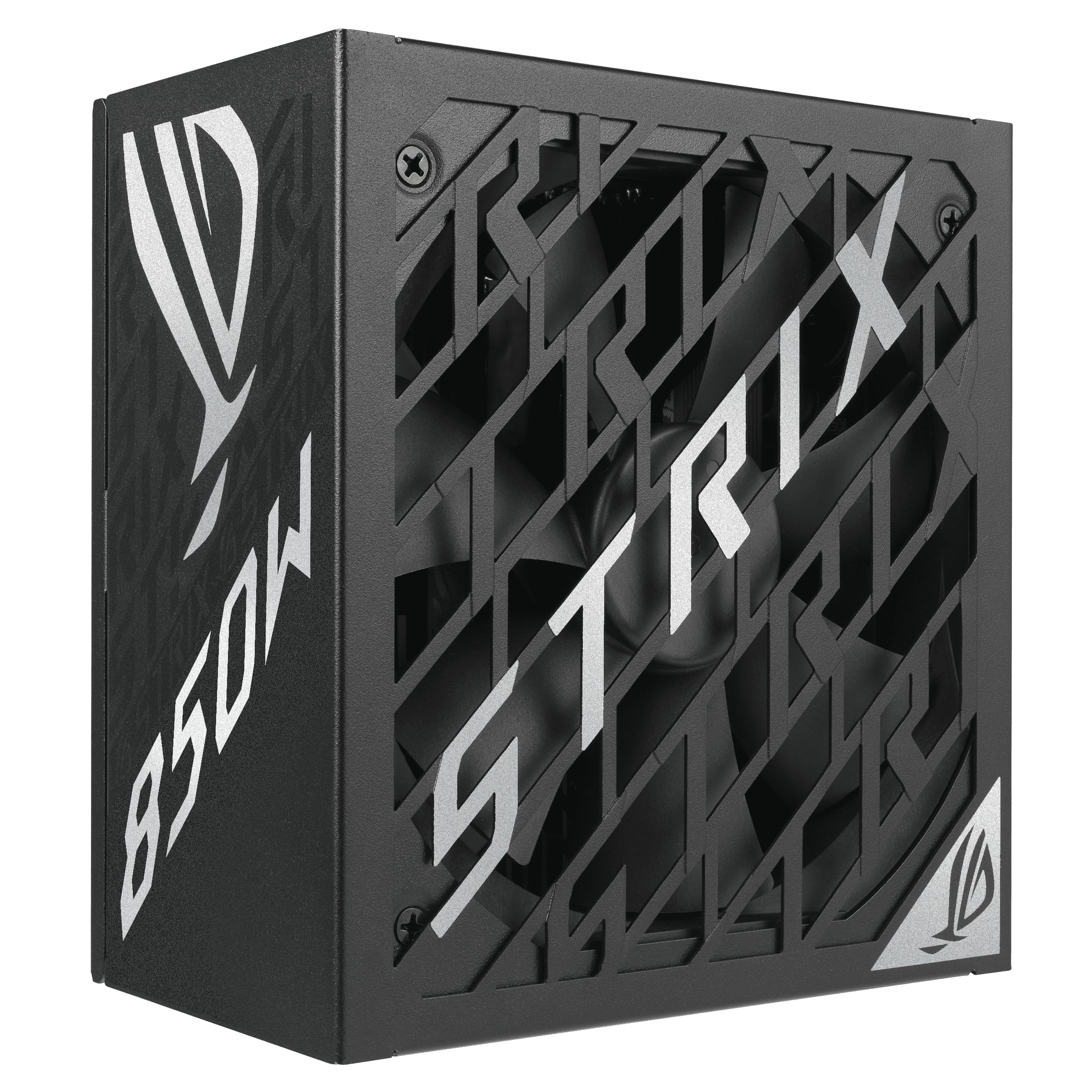 ASUS ROG Strix 850 W Platinum Equalizer, Modułowy zasilacz do gier, PCle Gen 5.1, ATX 3.1, 80+ Platinum, Cybenetics Lambda A, podwójne łożysko kulkowe, czarny, ROG-STRIX-850P-GAMING-E