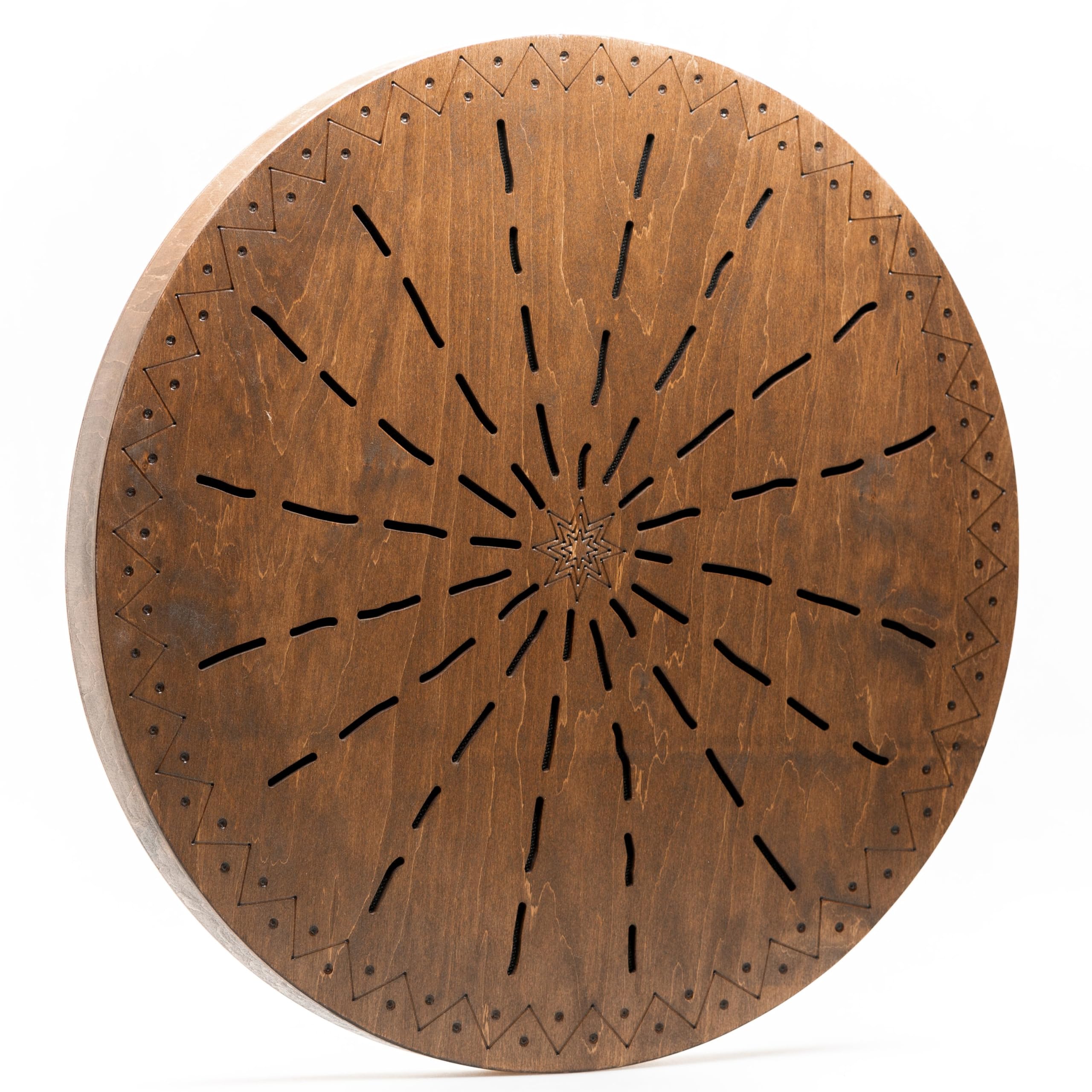 Waterfall Disk 20 inch Meditative Wooden Ocean Drum for Relaxing Sound Bath