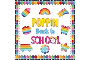 AgincBerry 82PCS Back To School Bulletin Board Sets POPPIN Classroom Decoration