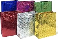 Vista 1 de allgala 12-PC 9 x 7 pulgadas Medium Premium Hologram Gift Bags-GP50301