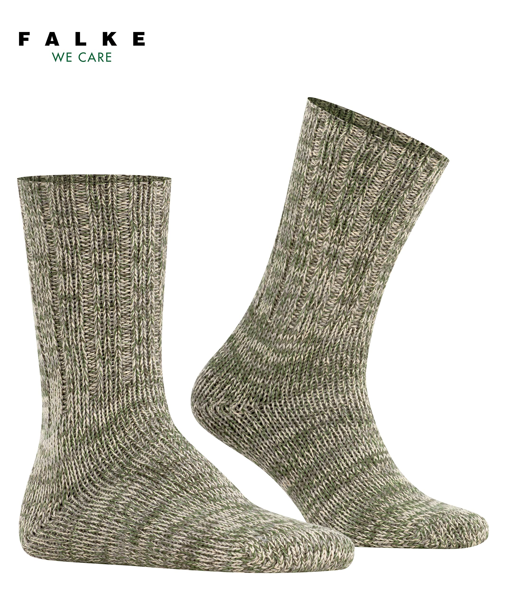 FALKE hombre Brooklyn calcetines transpirable sostenible ecológico algodón costuras planas en la zona de los dedos de los pies lisos de moda 1 par | con algodón orgánico