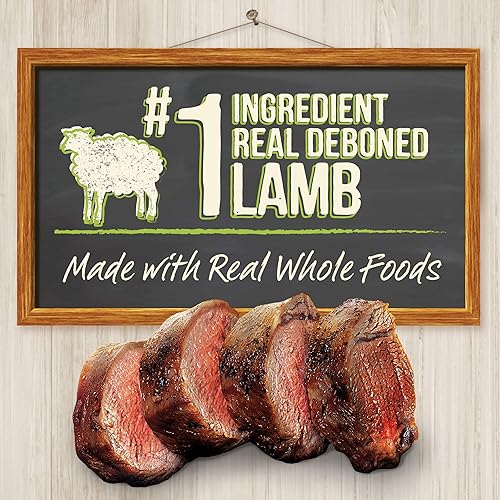 Miniatura 3 de Merrick - Alimento seco para perros con vitaminas y minerales añadidos para todas las razas, 4 libras, cordero