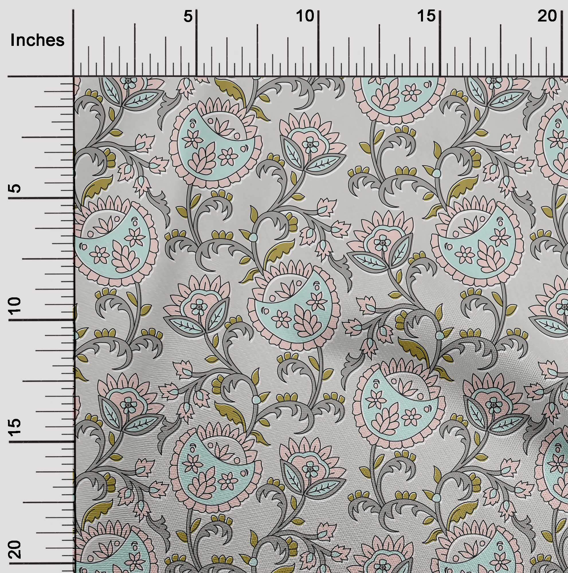oneOone Chiffon Di Viscosa Tessuto Foglie E Fiori Bloccare Forniture Quilting Stampano Cucire Il Tessuto Al Metro 42 Largo Pollici