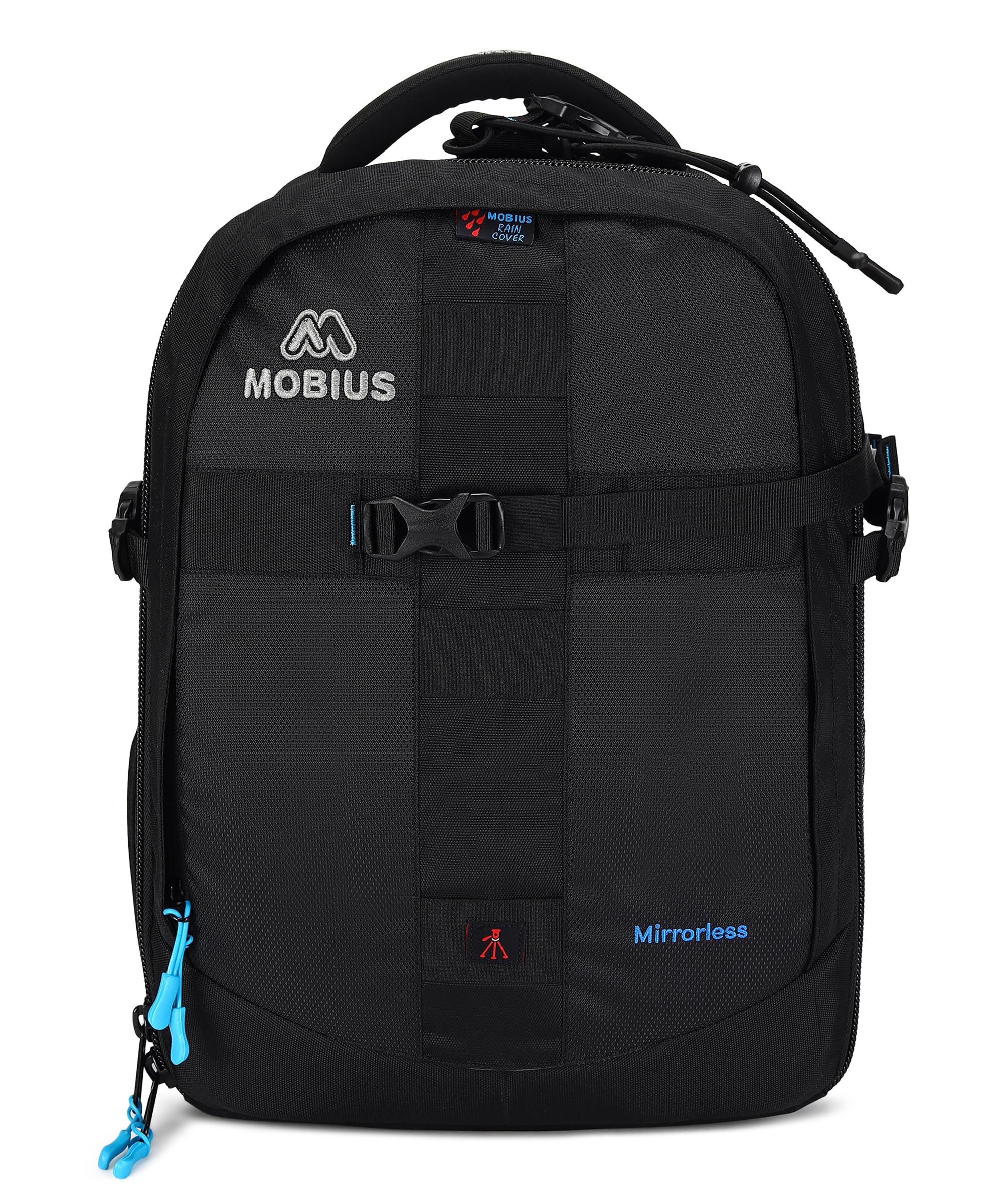 MOBIUS Mirrorless Waterproof DSLR Backpack Camera Bag with Rain Cover DSLR Camera with Lens 18 135 Lens 3 Nos 70-200 85mm-F1 8 Flash Battery Charger Tripod Memory Cards Laptop 15.4inches-picture-29