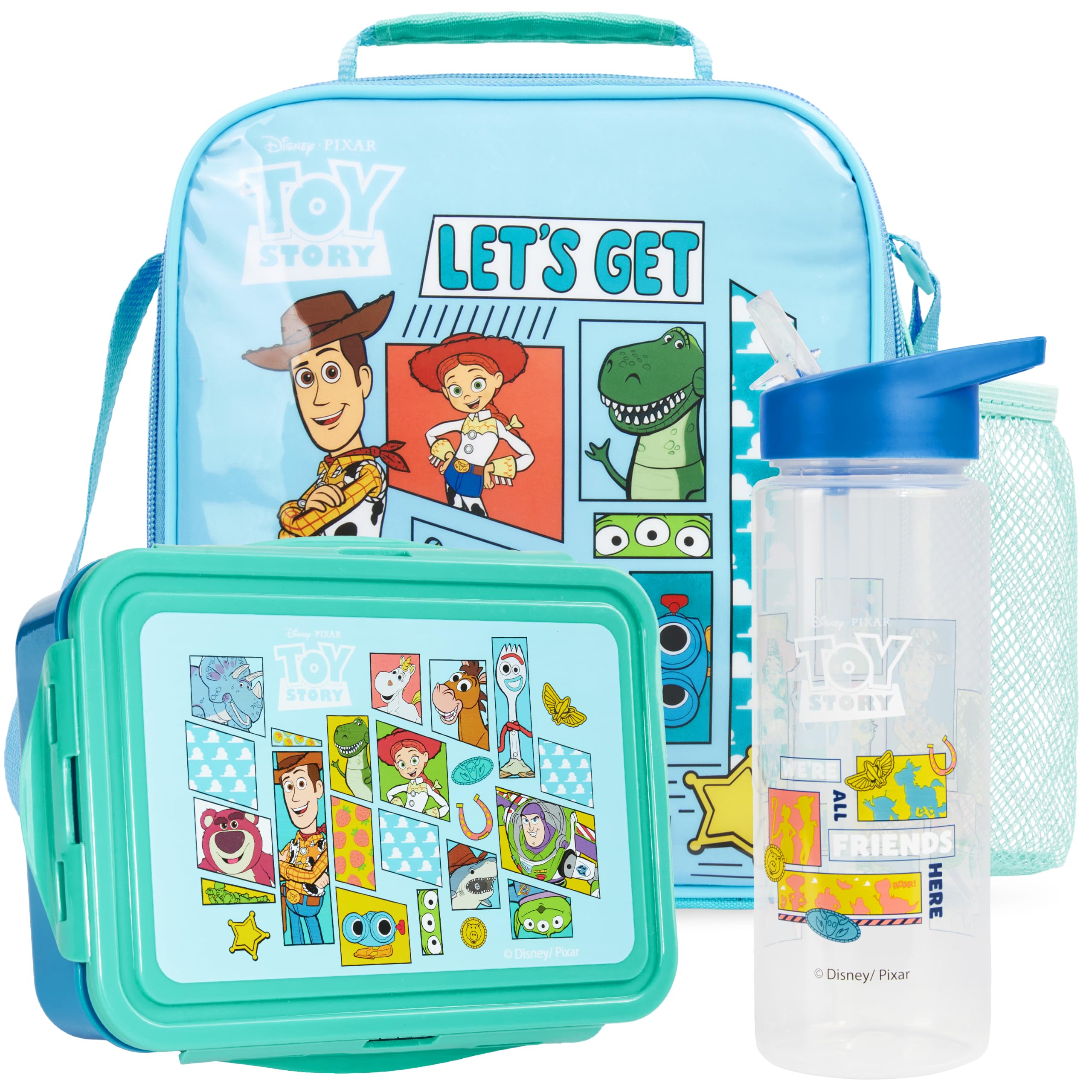 Get Trend Disney Toy Story Kids Lunch Bag Set with Bento Box & Bottle