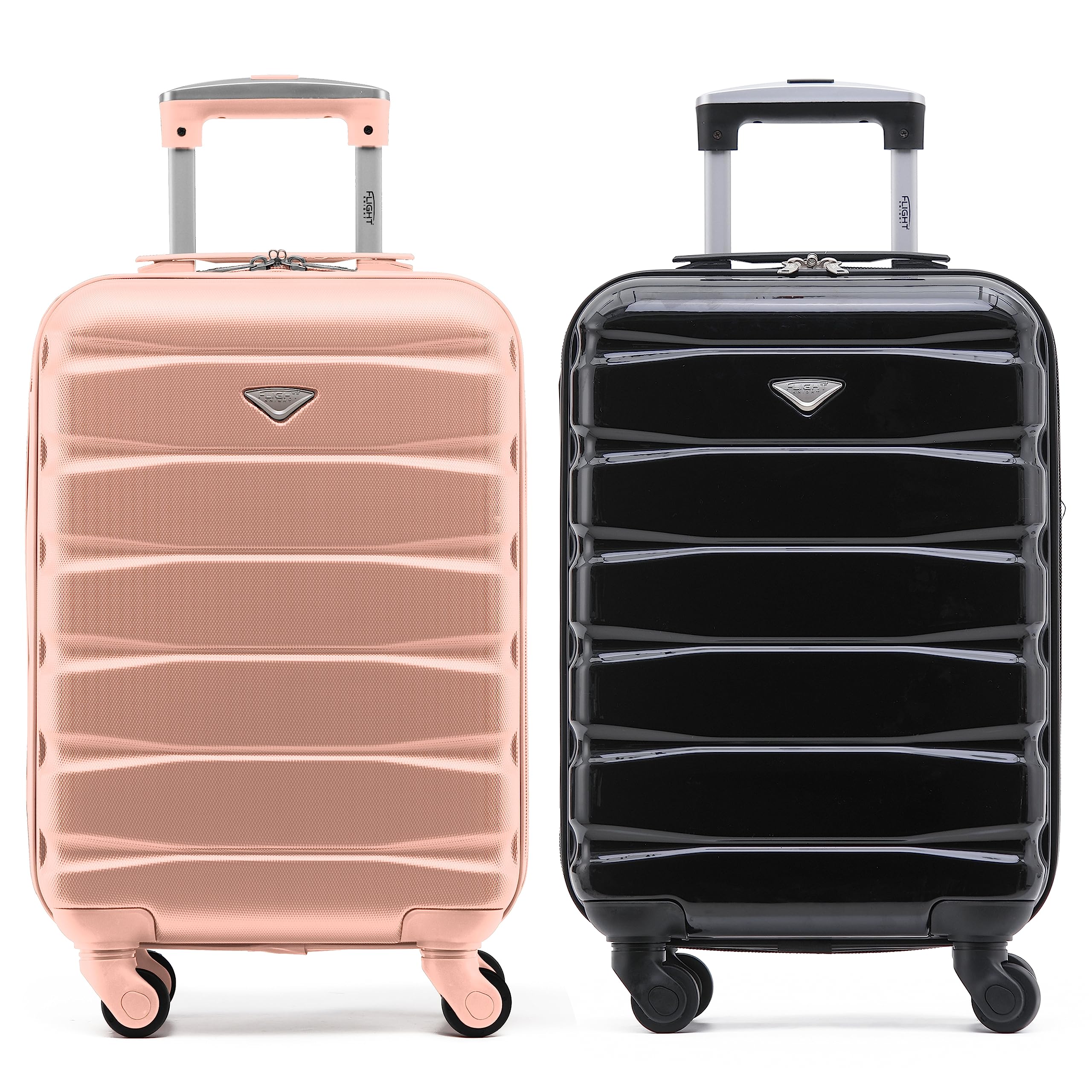Flight Knight Suitcase Set of 2 Lightweight 4 Wheel ABS Hard Case Cabin Carry On Hand Luggage Approved for Over 100 Airlines Including easyJet, British Airways, Ryanair & Many More 55x35x20cm — view 132