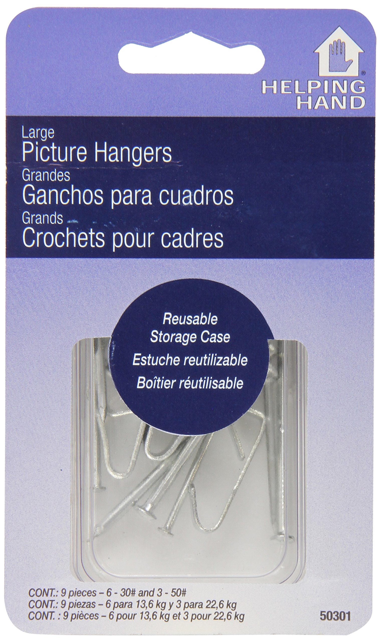 Helping Hand Picture Hanger Hooks, 6 Count