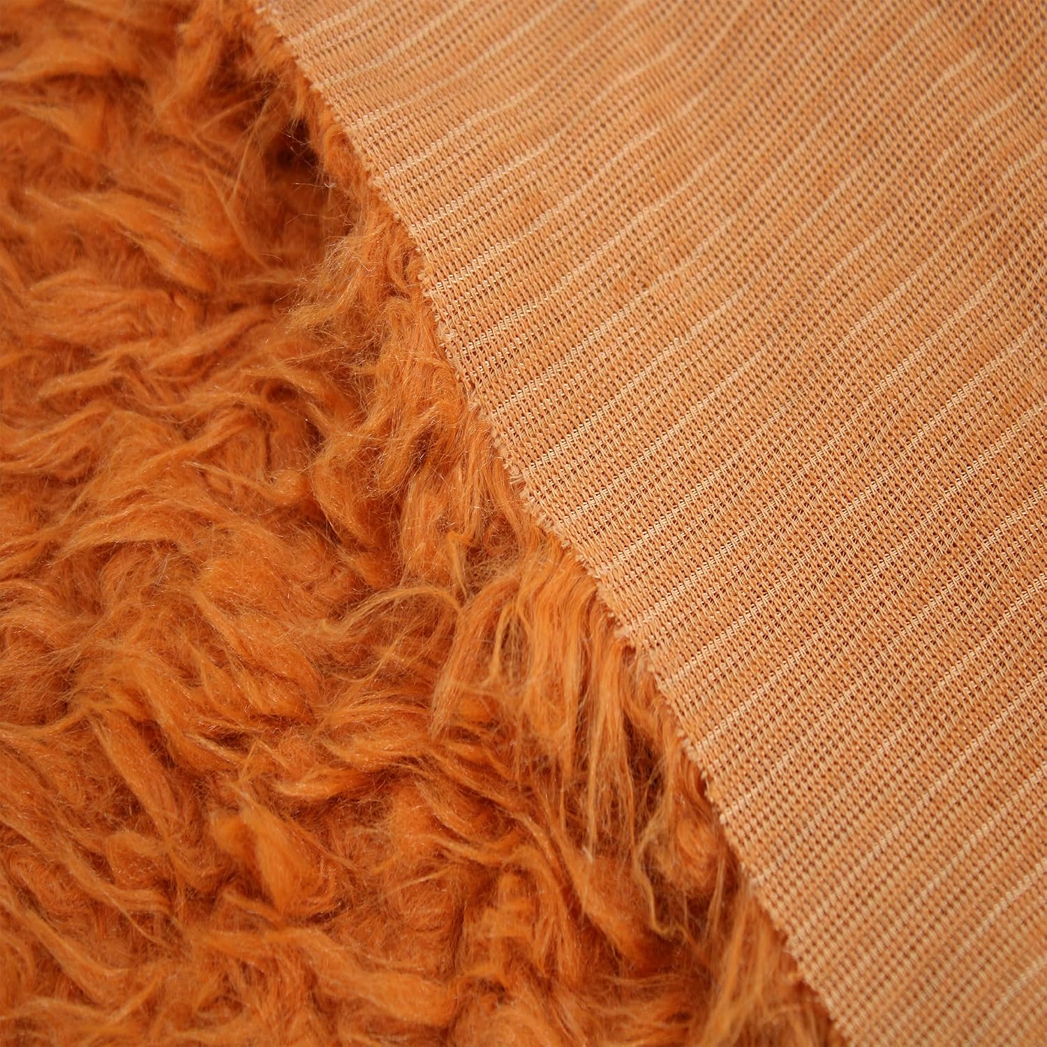 Flokati Curly Faux Fur Fabric by The Yard – Fluffy Shaggy Mohair for Sewing, Costumes, Plush Toys, Apparel, Decorations, DIY, Upholstery, Crafts & Gnome Beards