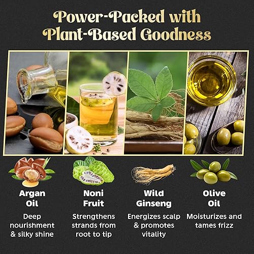 Miniatura 8 de Herbishh Combo Champú Color Cabello Negro 16.9 fl oz + Cuidado Esencial Flor Cabello Aceite 2.0 fl oz