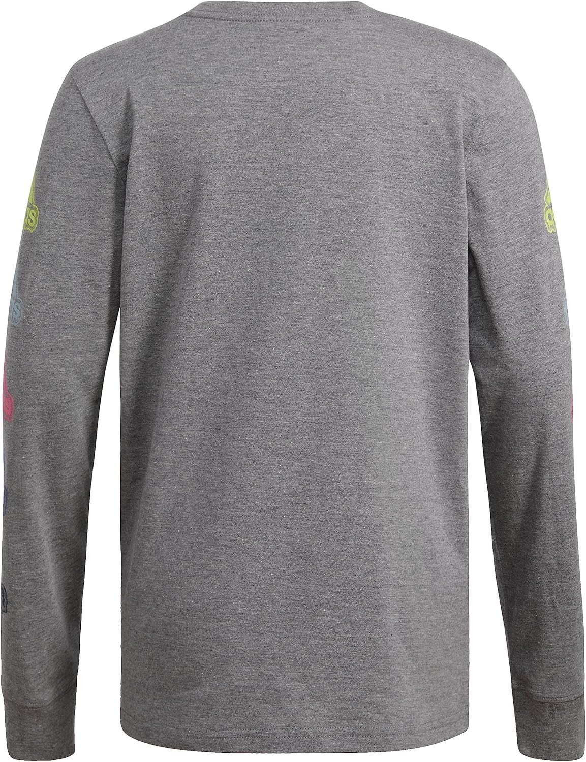 adidas Boys Long Sleeve Cotton Small Bos Logo T-Shirt - Image 2