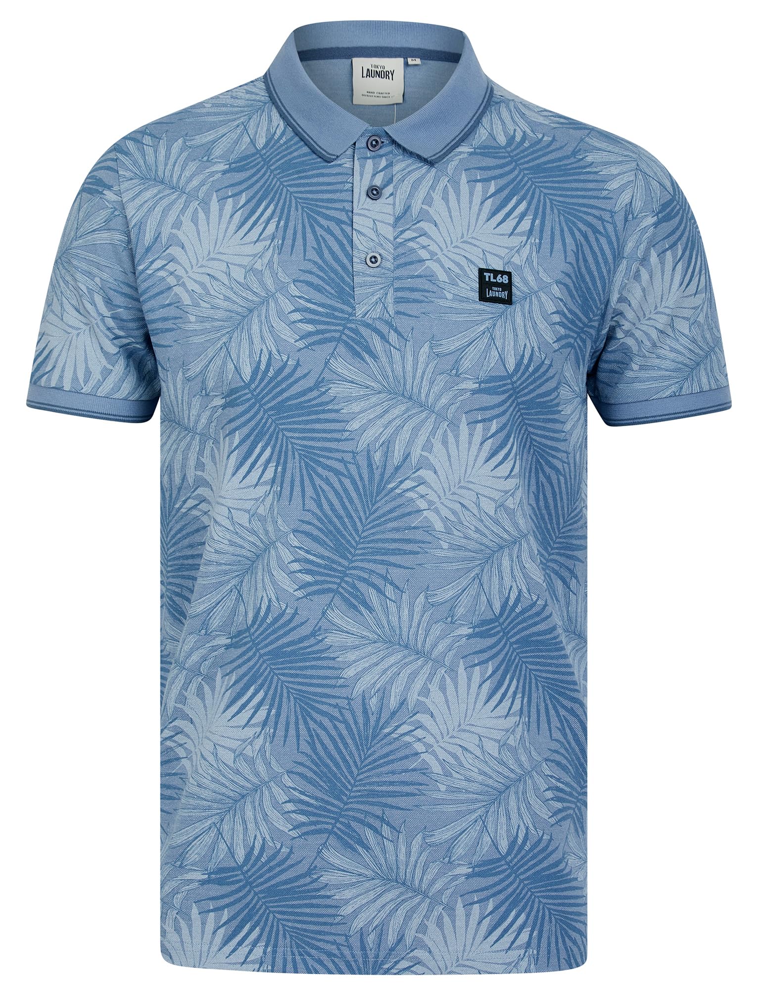 Tokyo Laundry Men's 'Hunton' Cotton Blend Pique Tropical Hawaiian Print Polo Shirt