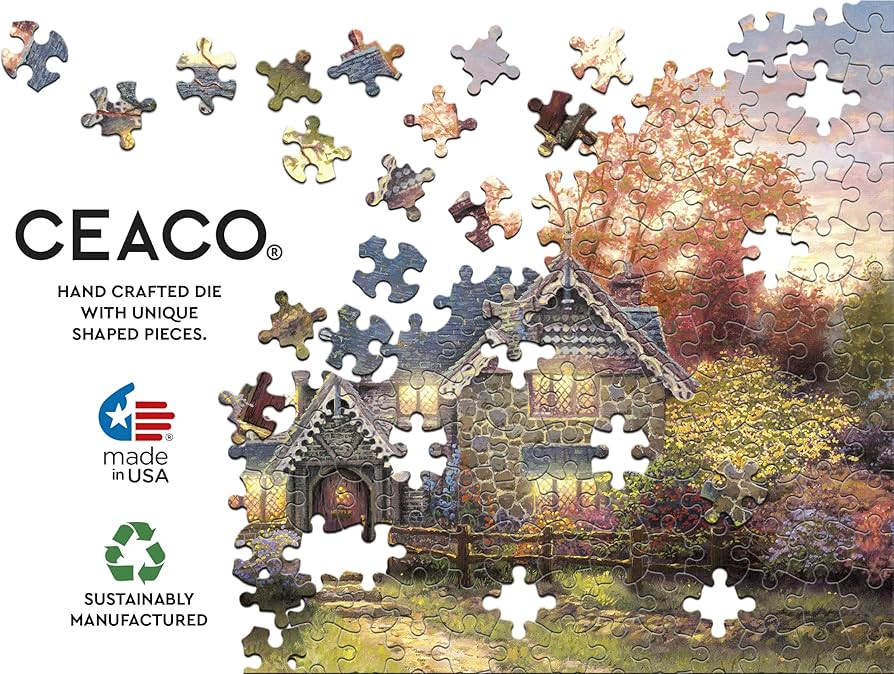 Amazon | Ceaco - ラージピースジグソーパズル - トーマス・キンケード