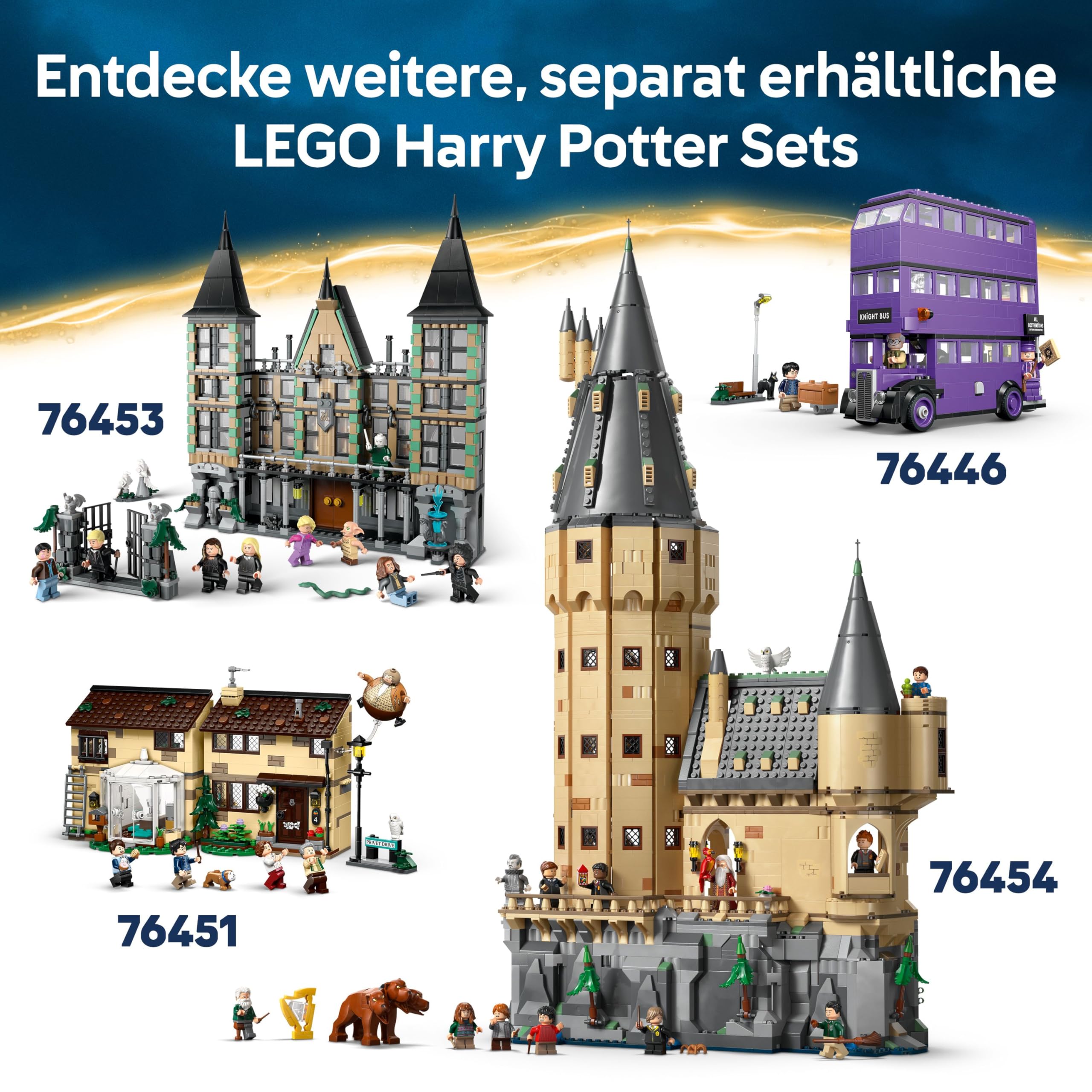 LEGO Harry Potter Qualität für Quidditch & Fortescues Eissalon - Set mit 2 Winkelgasse Läden, 6 Minifiguren & Zubehör inkl. Nimbus 2000 Besen - Geschenk für Jungen & Mädchen ab 8 Jahren - 76452