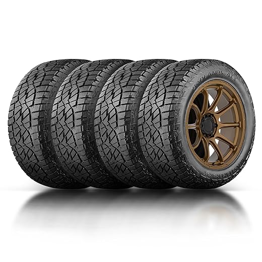 Set of 4 (FOUR) Mastertrack BADLANDS ATX 265/50R20 111V XL All-Season All-Terrain SUV Tires 265/50/20-Includes 3-Year Road Hazard Warranty & 5-Year Warranty (Tire Only)-UTQG 620AB