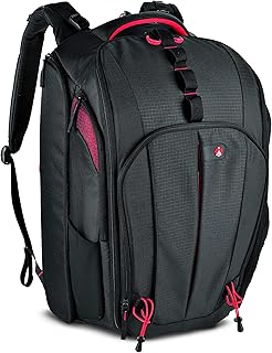 Manfrotto Pro Light Cinematic Balance Zaino Fotografico per Videocamere VDSLR o Mirrorless con obiettivi e DJI Ronin M/MX, Tasca Indipendente per Pc fino a 17″, con Accessori per Monopiede e Gimbal