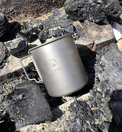 Miniatura 7 de Valtcan 25.4 fl oz Titanio Pot Backpacking Mug 25.4 oz
