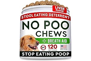 STRELLALAB No Poo Treats for Dogs - Coprophagia Stool Eating Deterrent -...