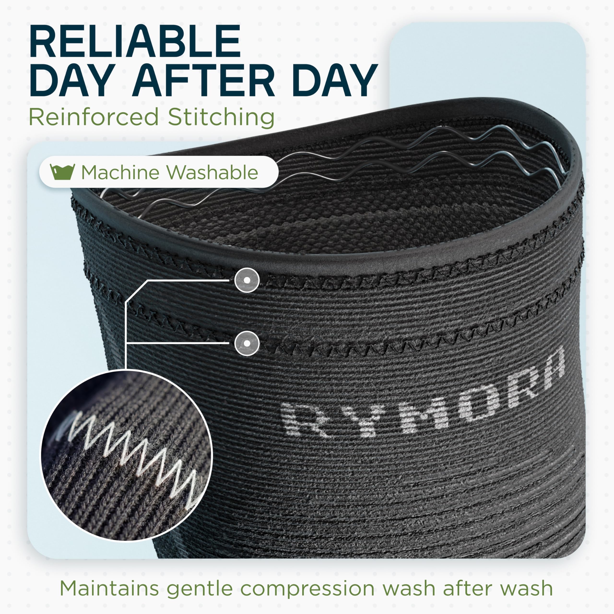 Rymora Rodilleras para hombres y mujeres – Mangas de compresión para aliviar las molestias de la rodilla – Ideal para correr, deportes y uso diario – Elección de una o par