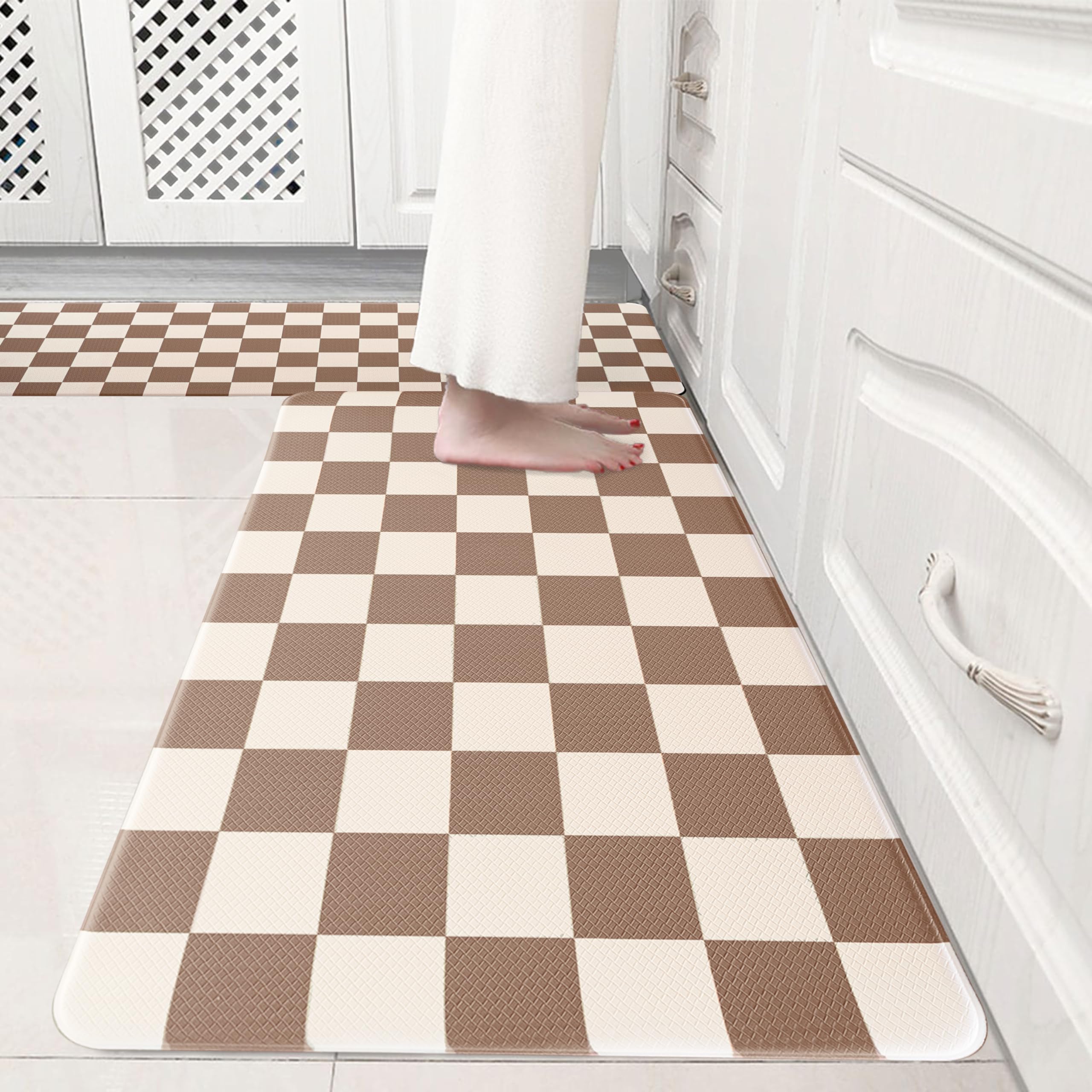Tapis de cuisine anti-fatigue imperméable pour soulager le dos