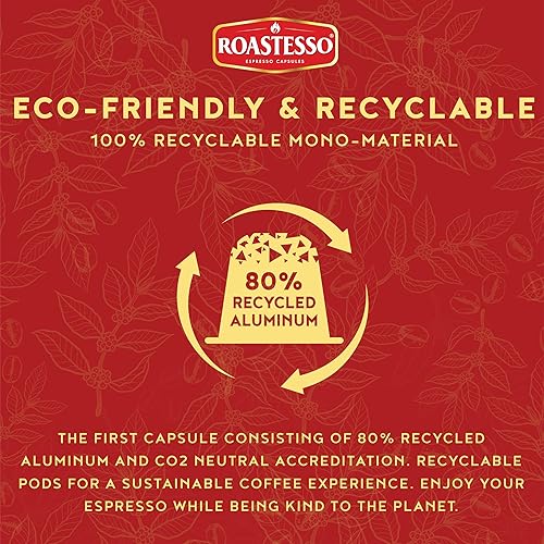 Miniatura 5 de Roastesso Café, Cubanito gourmet, cápsulas compatibles con Nespresso para máquinas OriginalLine, cápsulas Ristretto Espresso tostado oscuro,