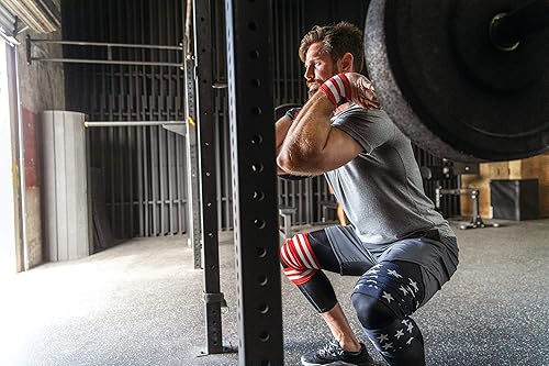 Miniatura 4 de Harbinger Red Line - Muñequeras de levantamiento de pesas de 18 pulgadas para hombres y mujeres (par)