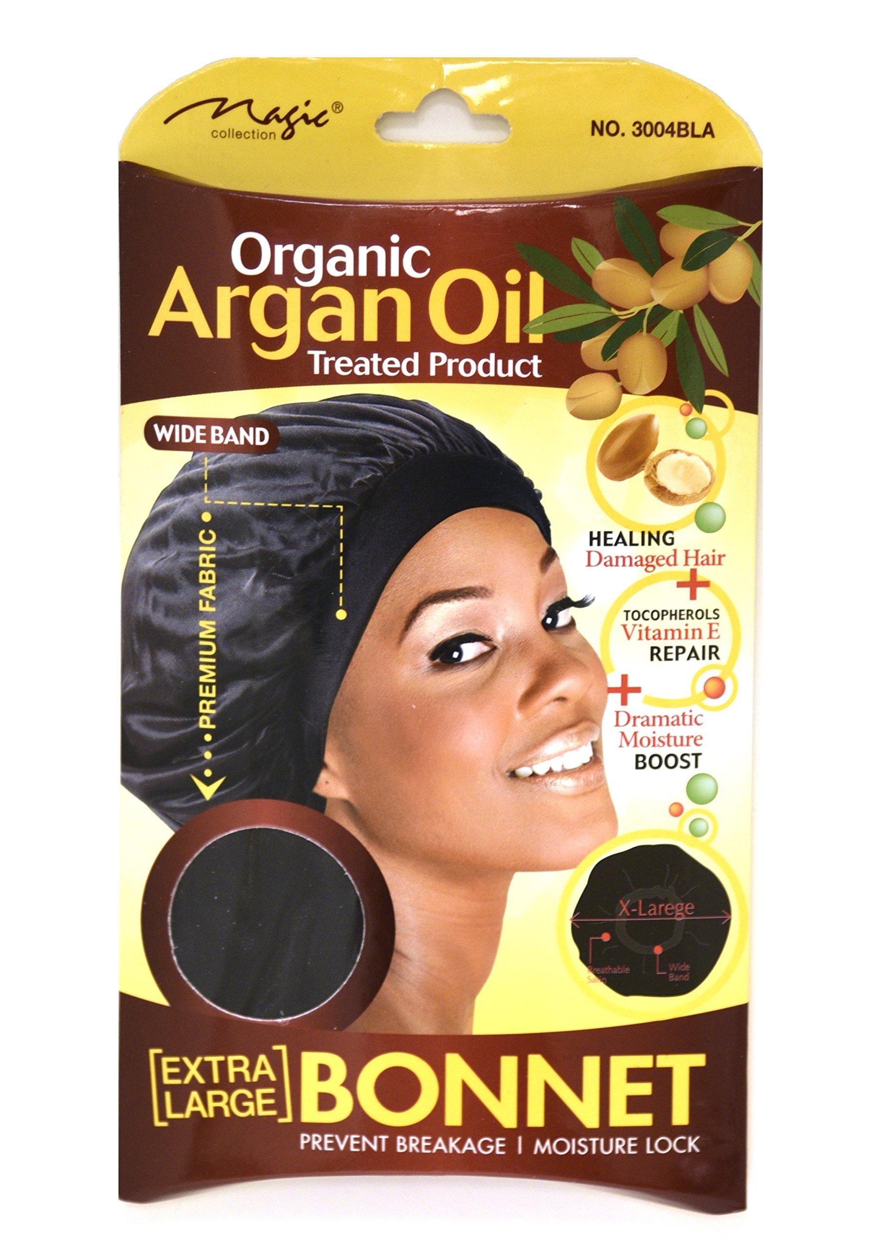 Organic Argan Oil Extra Large Bonnet By Magic Collection by Magic Collection