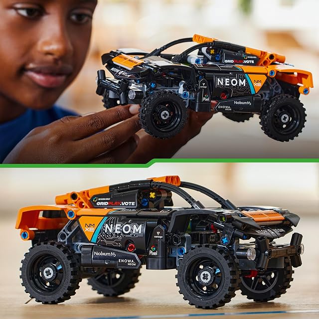 Foto 5 de 8 de LEGO Technic NEOM McLaren Extreme E Race Car, Vehículo Todoterreno de Juguete con Tracción Manual hacia Atrás