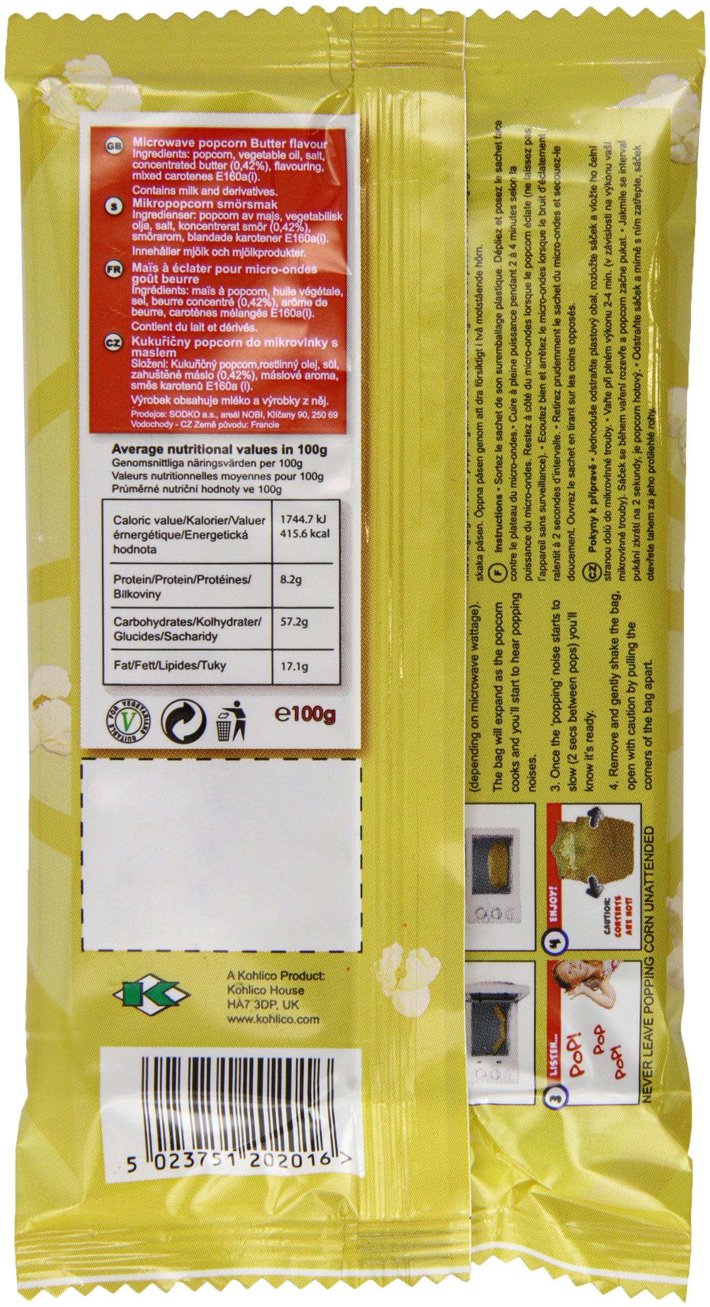 masło popcorn 100 g (opakowanie 16)