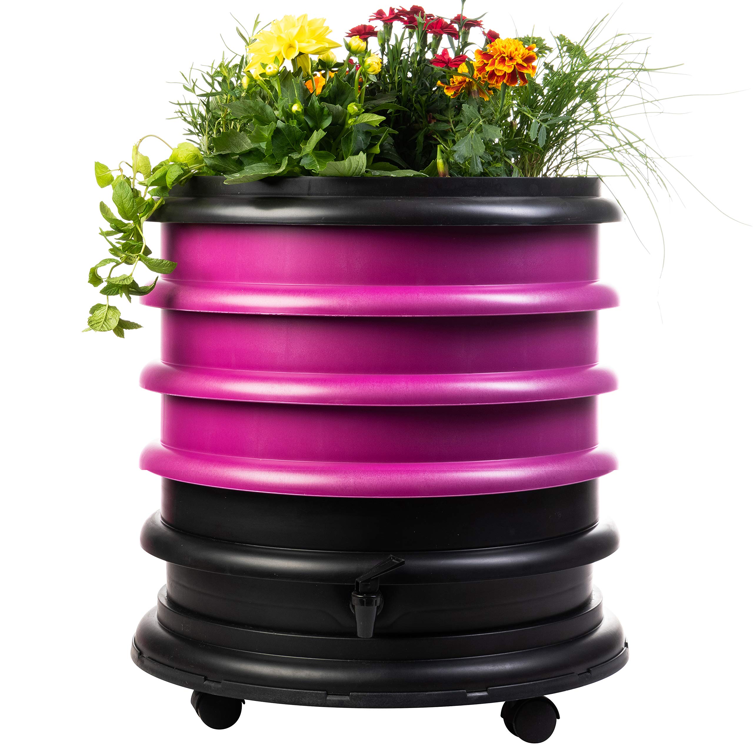 WormBox : Wormery Composter 3 Raspberry Trays Plus Planter - 56 Litres โ image 1