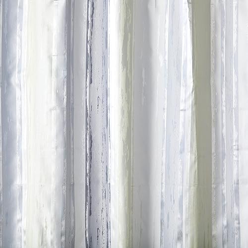Miniatura 2 de SKL Home Cortina de ducha jacquard a rayas, gris