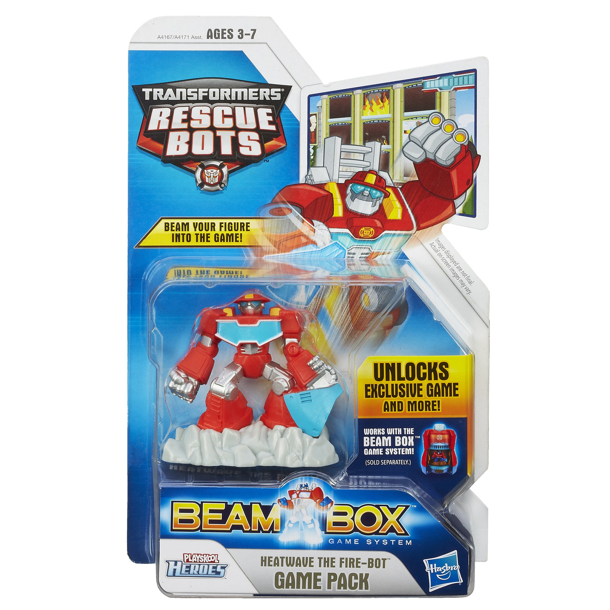 Playskool Heroes Transformers Rescue Bots Beam Box Heatwave Game