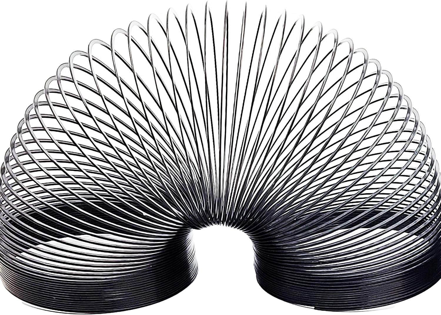 The Dreidel Company Black Metal Coil Spring, Goody Bag Fillers, Party Favor for Kids, Variety of 2.4" (60mm) Individually Boxed (10-Pack)
